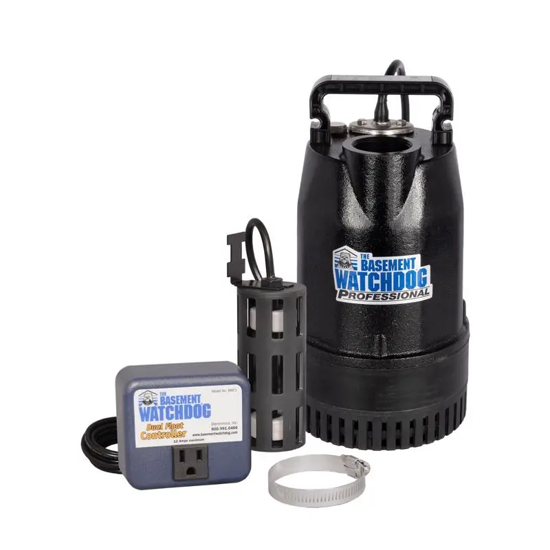 The Basement Watchdog 1/2 HP 4,400 gph Cast Iron Dual Reed Switch AC Submersible Sump Pump 10 ft³ - Open Box