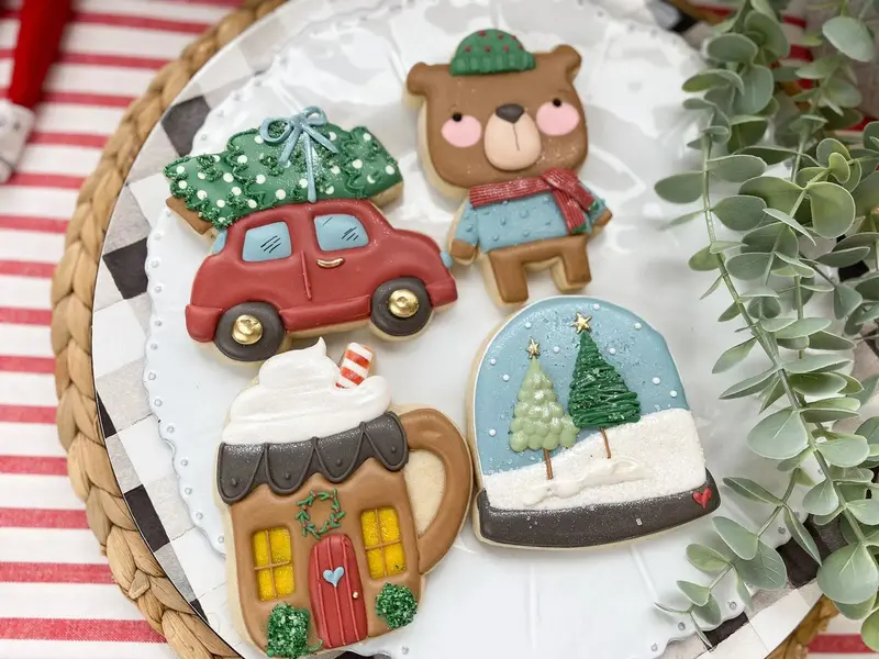 The Frosted Cookiery "Winter Wonderland" Class Set - Cookie Cutters Set Only - Set of 4 Cookie Cutters - Class not included