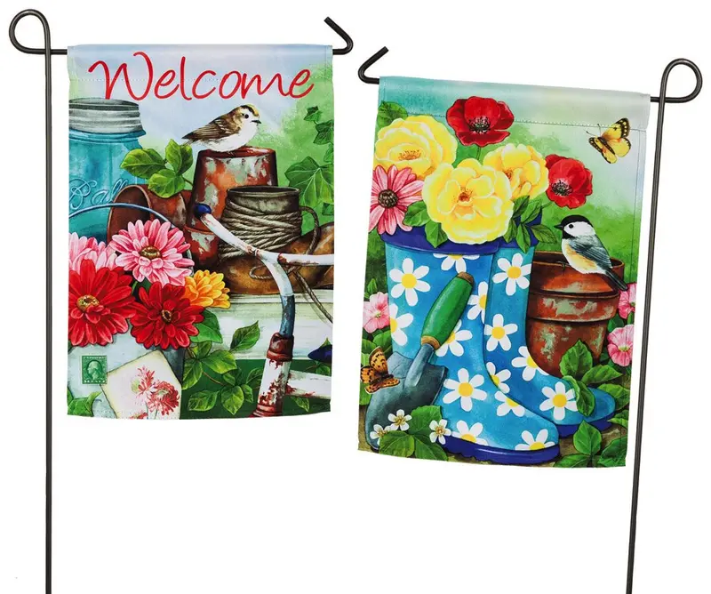 The Old Garden Shed Garden Sub Suede Flag