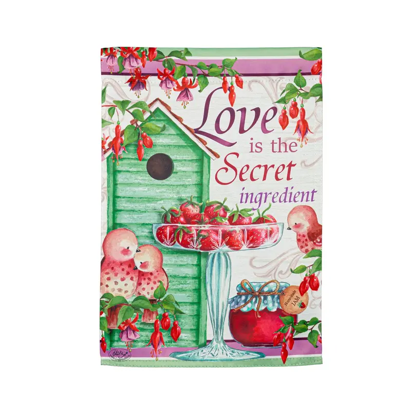 The Secret Ingredient Suede Garden Flag,14s11483