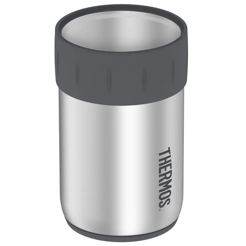 Thermos Stainless Steel Beverage Can Insulator For 12-Ounce Can - Gunmetal Gray