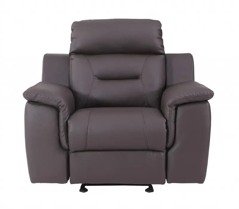 Three Piece Brown Leather Match Six Person Seating Set By Homeroots