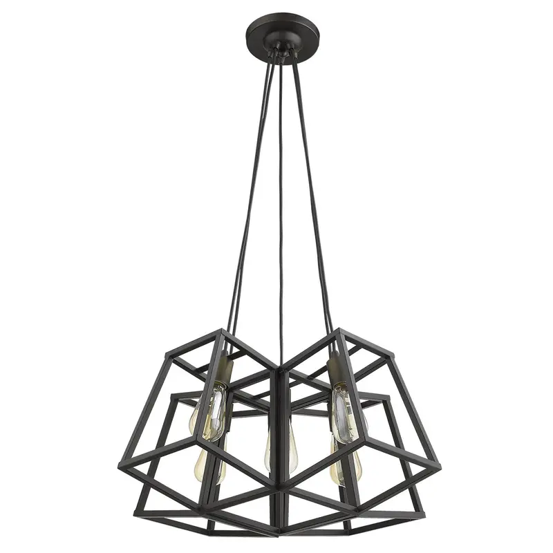 Tiberton 5-Light Oil-Rubbed Bronze Chandelier By Homeroots