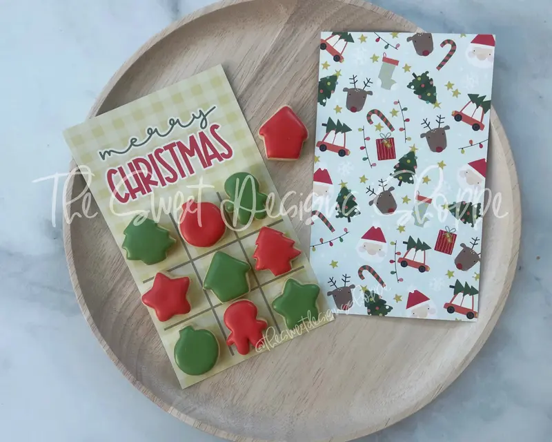 TicTacToe Size - Christmas Set - Cookie Cutters - Set of 5