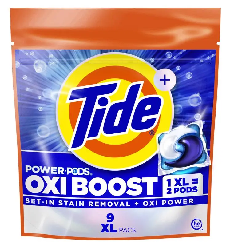Tide Oxi Boost Power PODS Original Scent Detergent (Pack of 6)