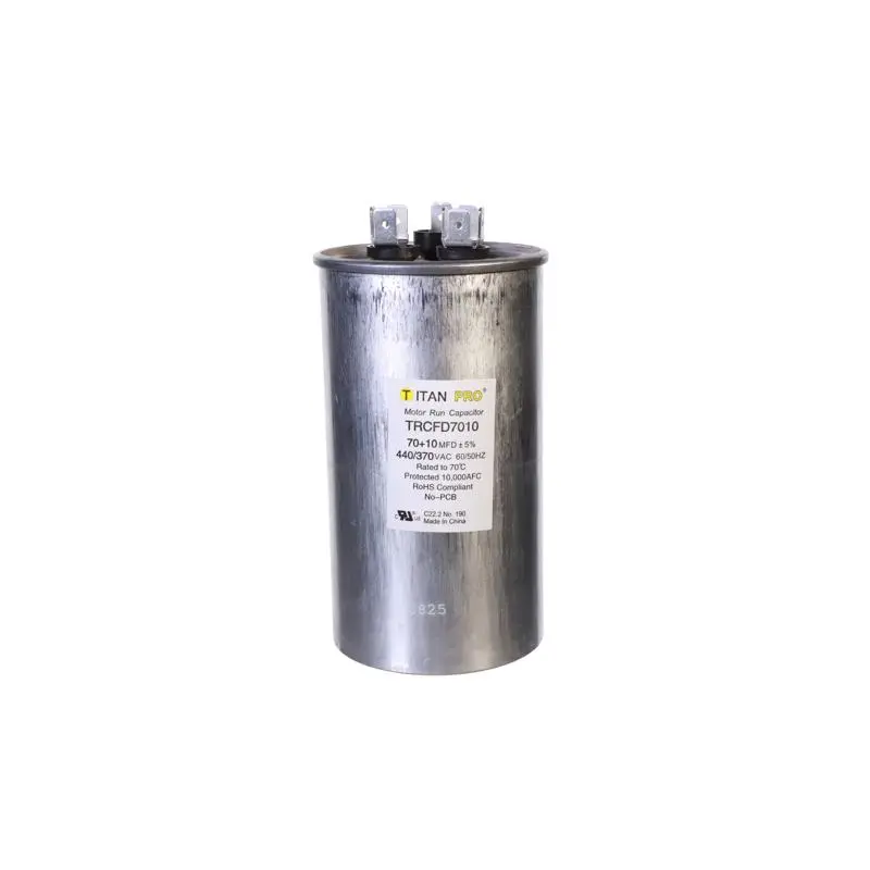 Titan Pro 70+10 MFD 440 V Round Run Capacitor