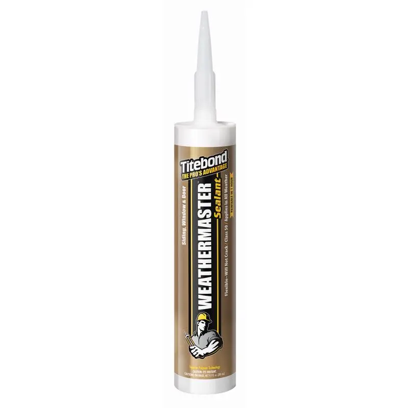 Titebond Weathermaster White Siding/Window/Door Sealant 9.5 oz. (Pack of 12) - Open Box