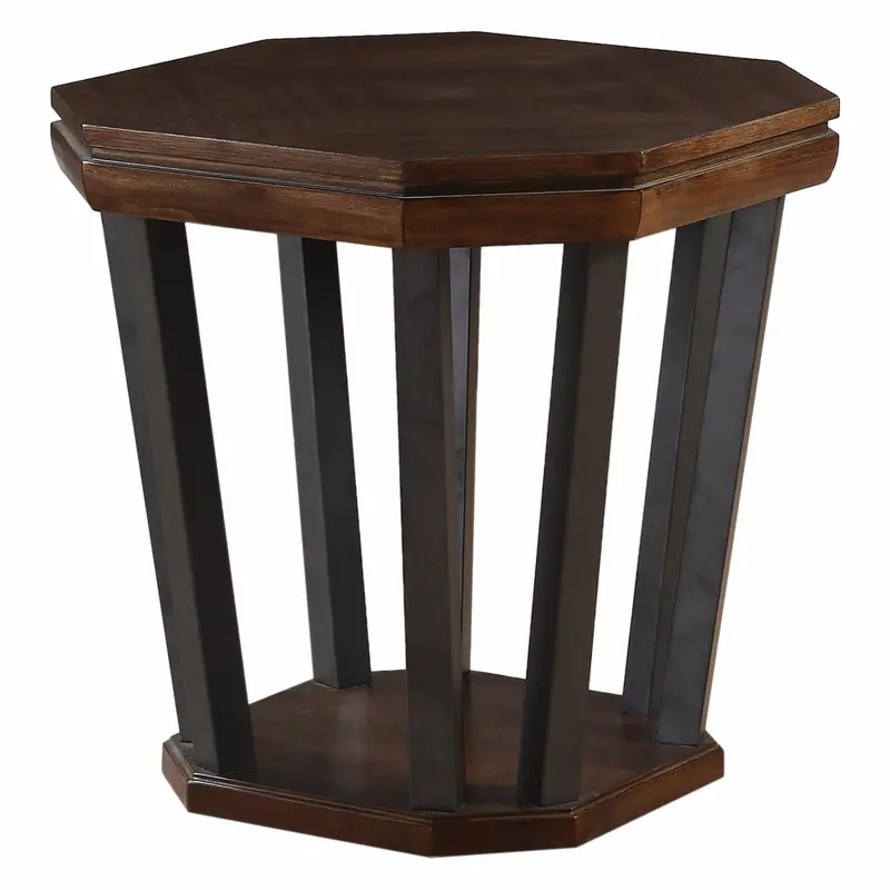 Tobacco Poplar End Table By Homeroots