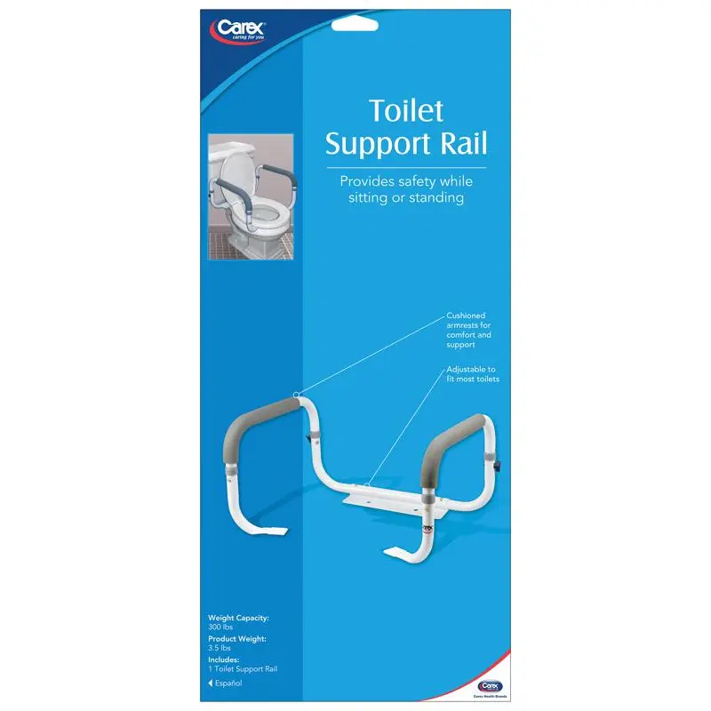 TOILET SAFETY BAR WHITE - Open Box