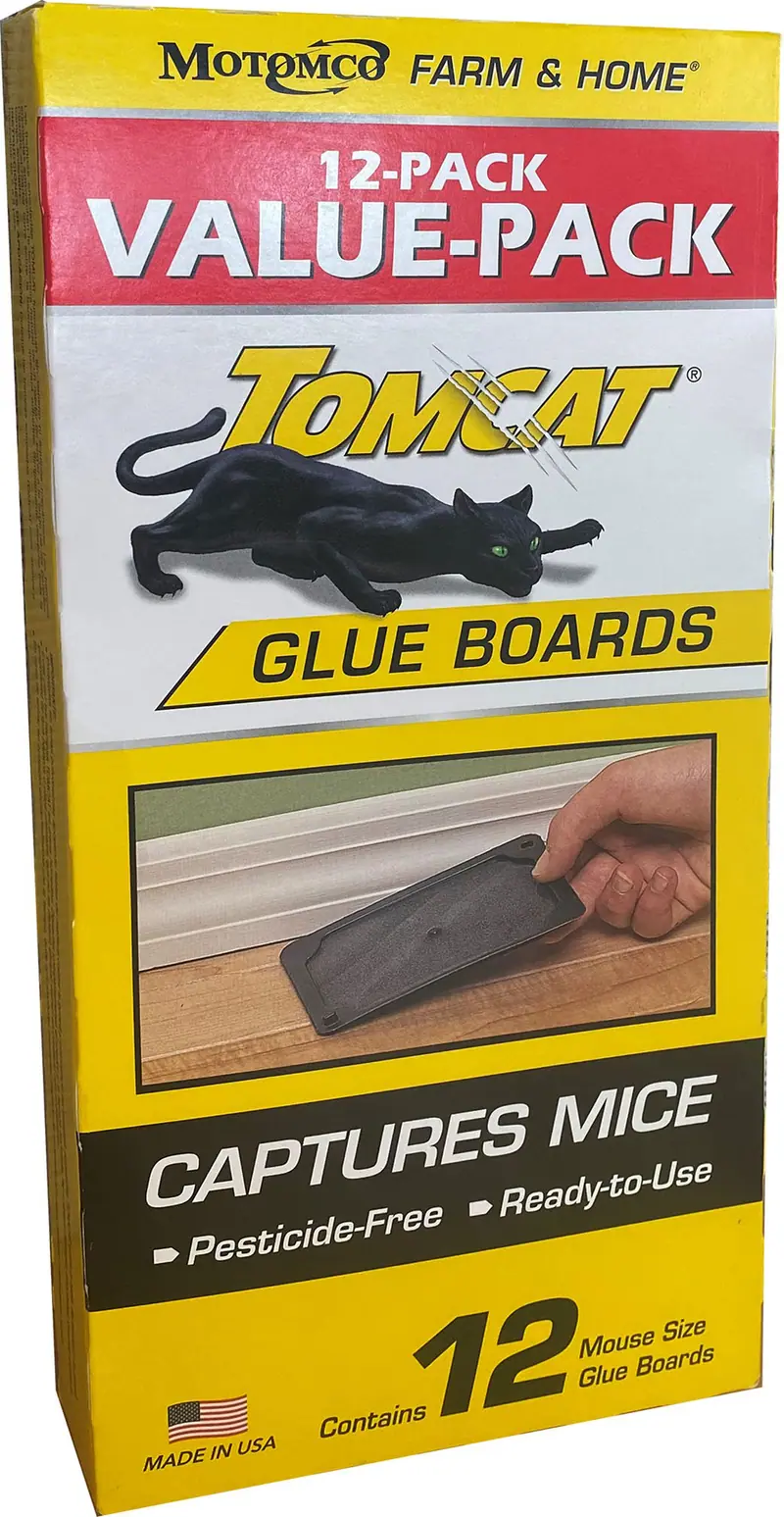 Tomcat Value Pack Mouse Glue Boards 12 pk Ready to Use Pesticide Free Rodent Control Traps - Open Box
