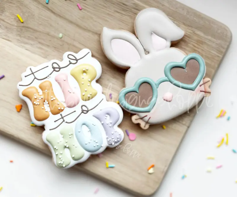 Too HIP to HOP Bunny Set - Set of 2 - Cookie Cutters
