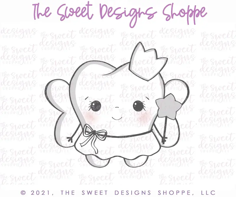 Tooth Fairy with Tutu - Cookie Cutter