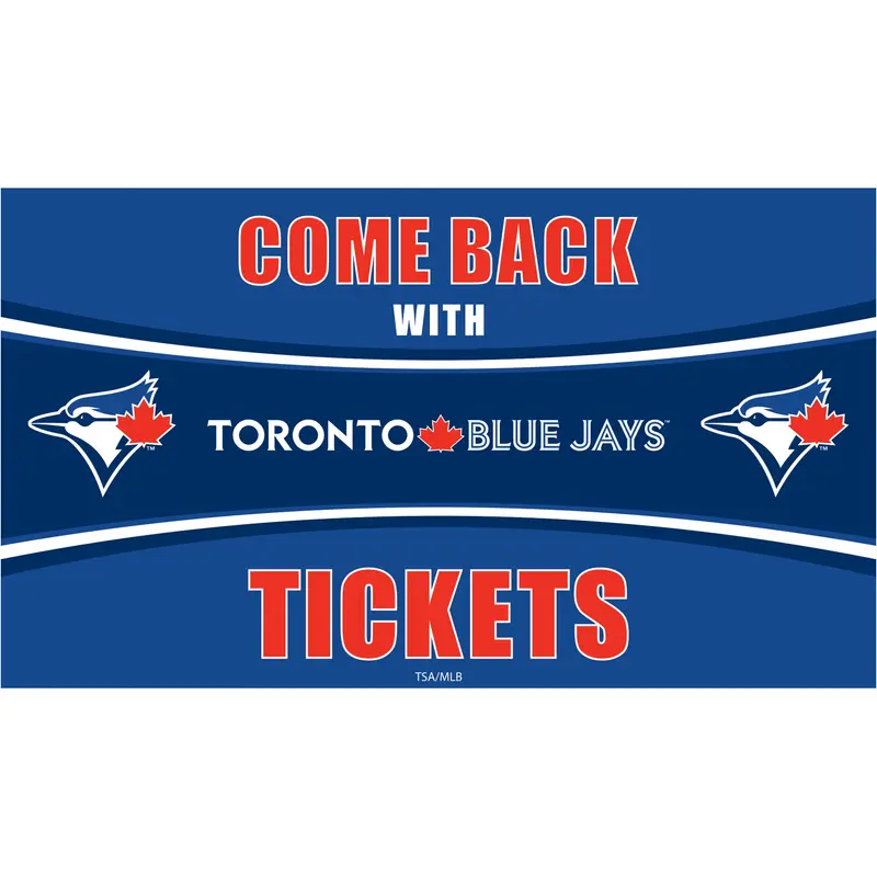 Toronto Blue Jays Come Back with Tickets PVC Trapper Mat, 28" x 16"