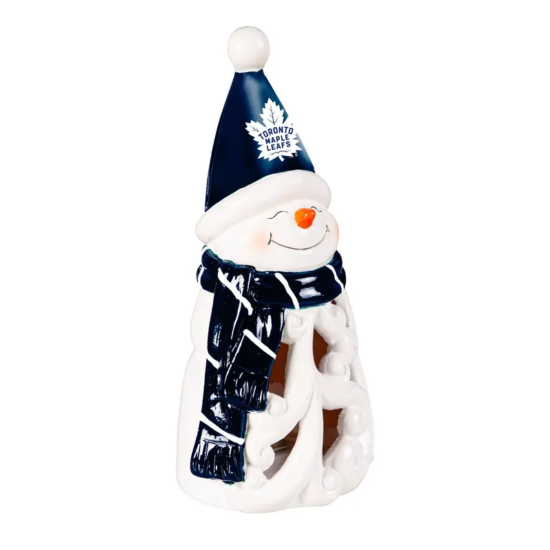 Toronto Maple Leafs Snowman LED Statuary, 8"