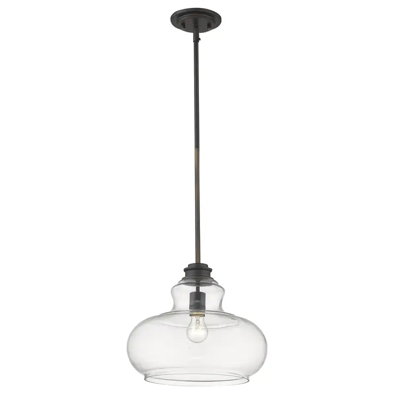 Torrel 1-Light Oil-Rubbed Bronze Pendant By Homeroots