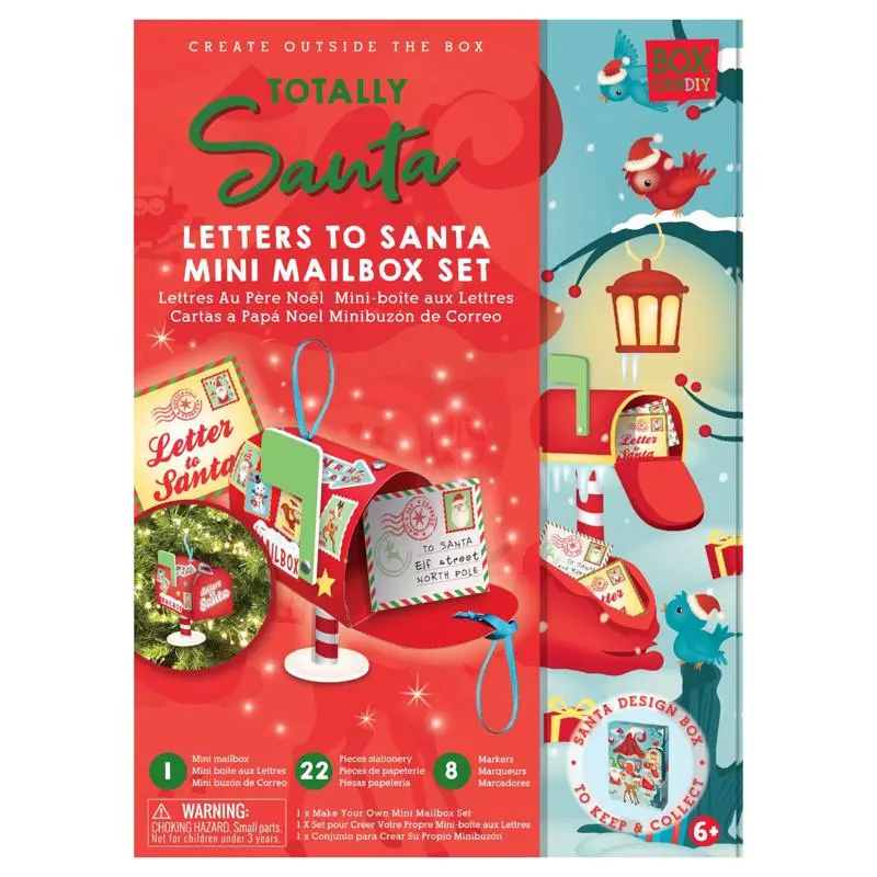 Totally Santa Letters to Santa Mini Mailbox Set (Pack of 6)