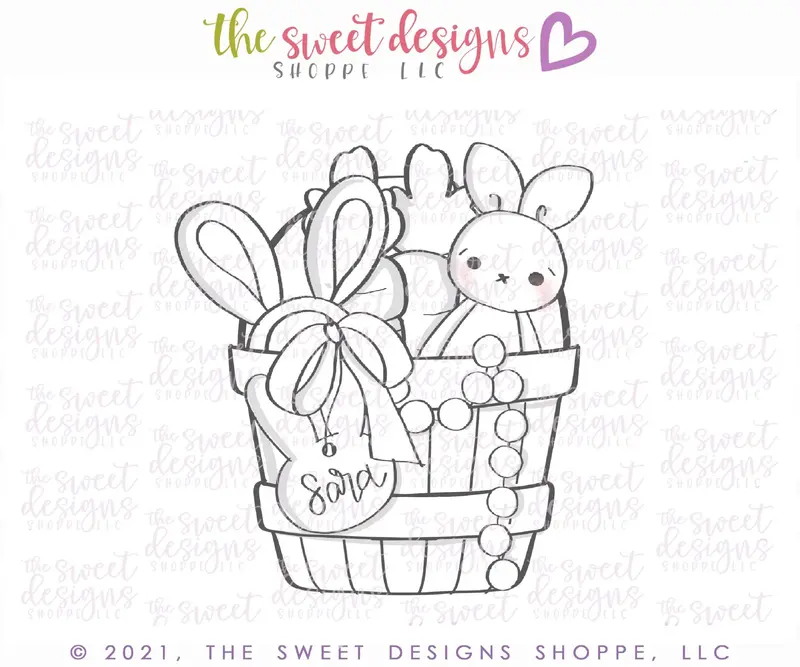 Toys in Easter Basket - Cookie Cutter