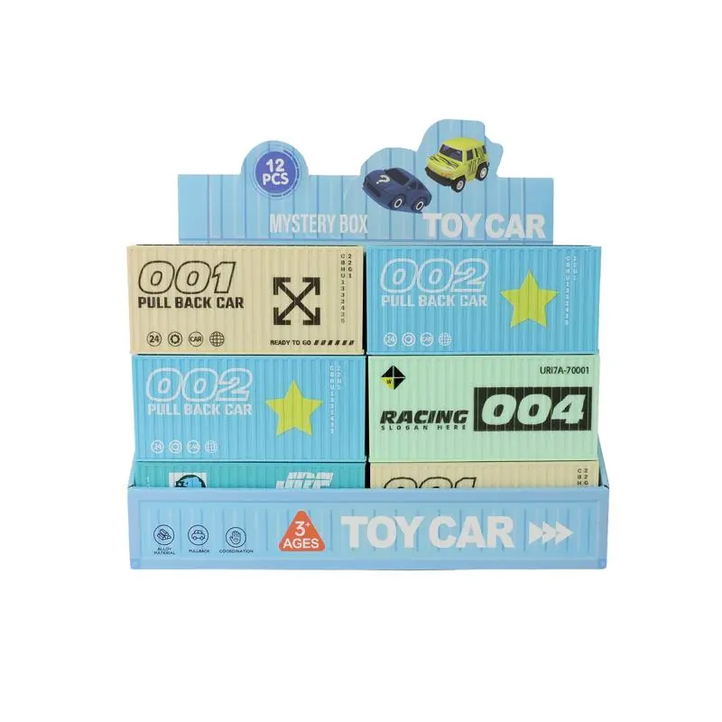 Toysmith Medium Vehicle in Blind Container Box Multicolored (Pack of 12)