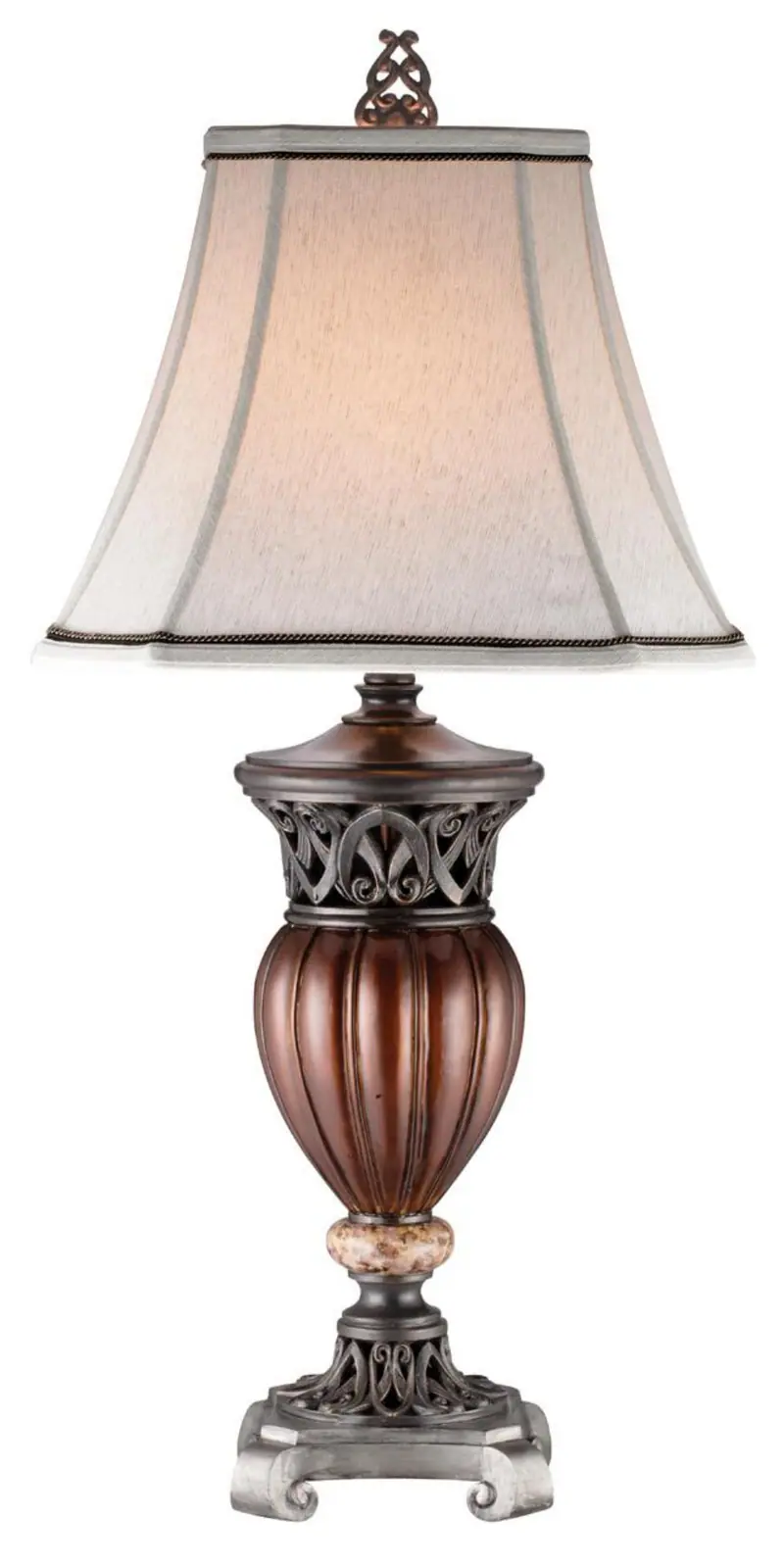 Traditional Roman Style Table Lamp with Bronze Finish By Homeroots