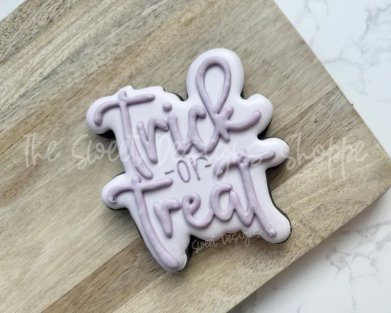 Traditional Trick or Treat Plaque - Cookie Cutter
