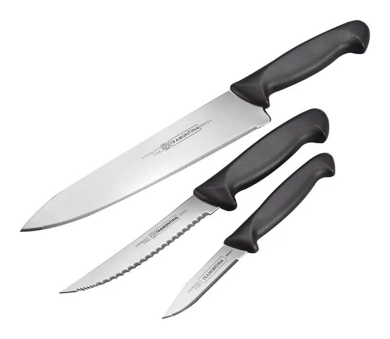 Tramontina Stainless Steel Knife Set 3 pc - Open Box