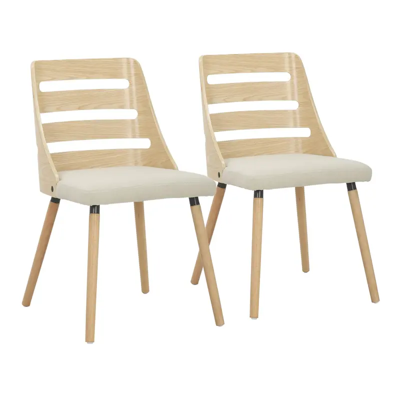 Trevi Chair - Set of 2 Cream By LumiSource