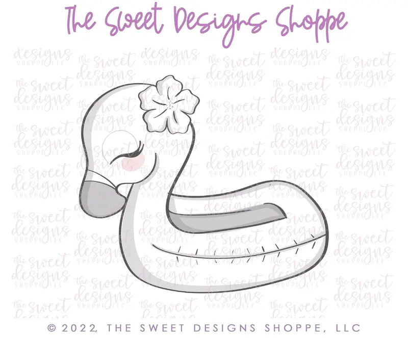 Tropical Flamingo Float - Cookie Cutter