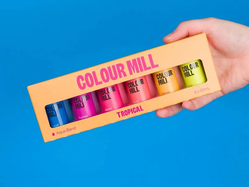 Tropical Pack - Aqua Blend - (6 Colors of 20ml each)  - Food Color   by