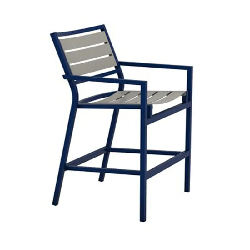 Tropitone Cabana Club Aluminum Slat Stationary Bar Stool