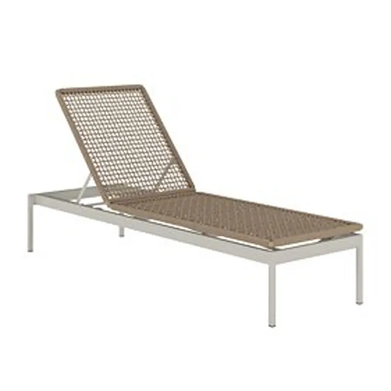 Tropitone Cabana Club Rope Chaise Lounge - Armless,15" Seat Height