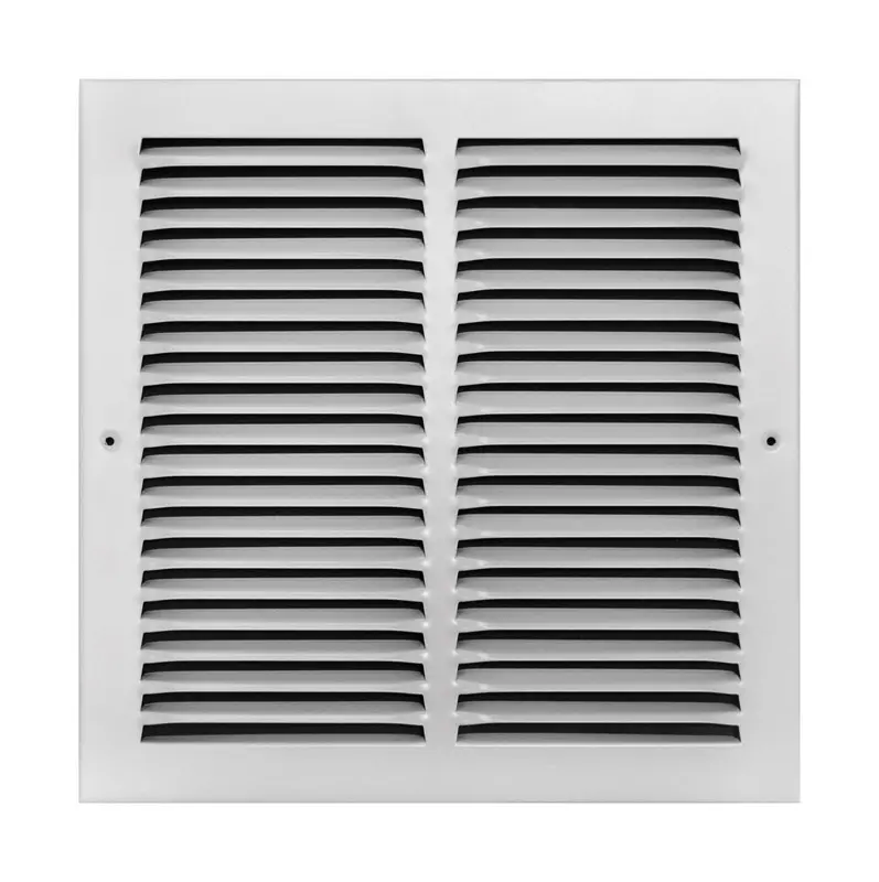 Tru Aire 12 in. H X 12 in. W 1-Way Powder Coat White Steel Return Air Grille - Open Box