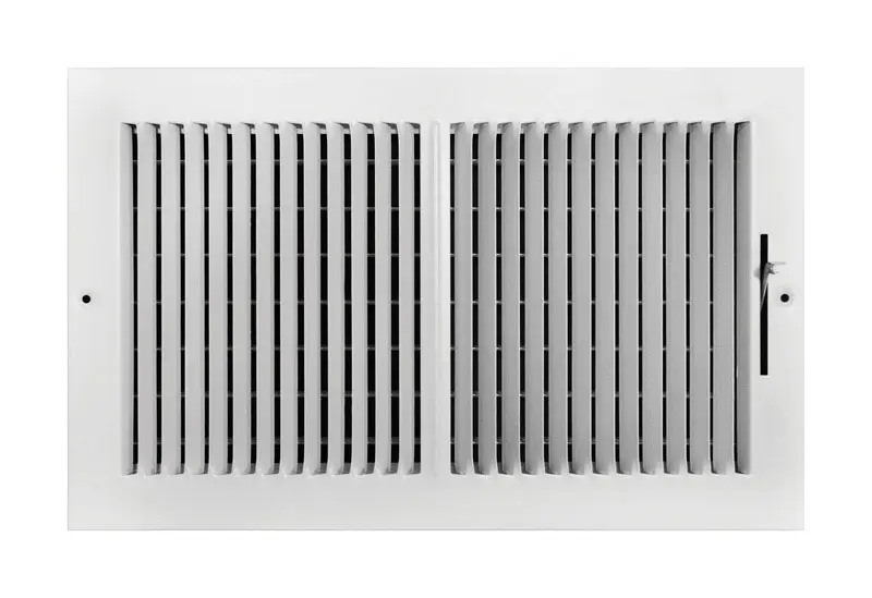 Tru Aire 8 in. H X 14 in. W 2-Way Powder Coat White Steel Wall/Ceiling Register - Open Box