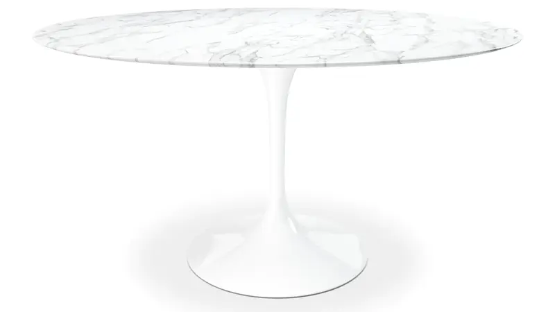 Tulip Marble Dining Table - 60" Round By Modholic