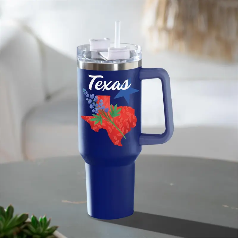 Tumbler Stainless-Steel Canyon Cup w/ Straw, Texas, 40oz, Gift Box
