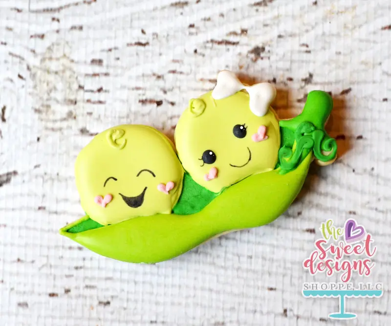 Two Peas in a Pod (Boy and Girl) - Cookie Cutter