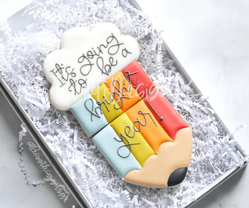 Two Piece Rainbow Pencil Set - Cookie Cutters