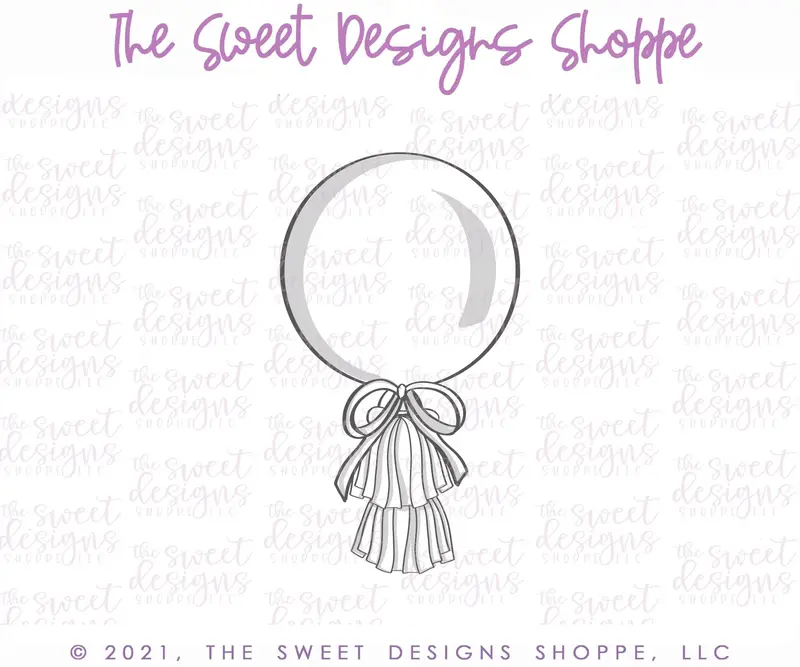 Two Tassel Balloon - Cookie Cutter