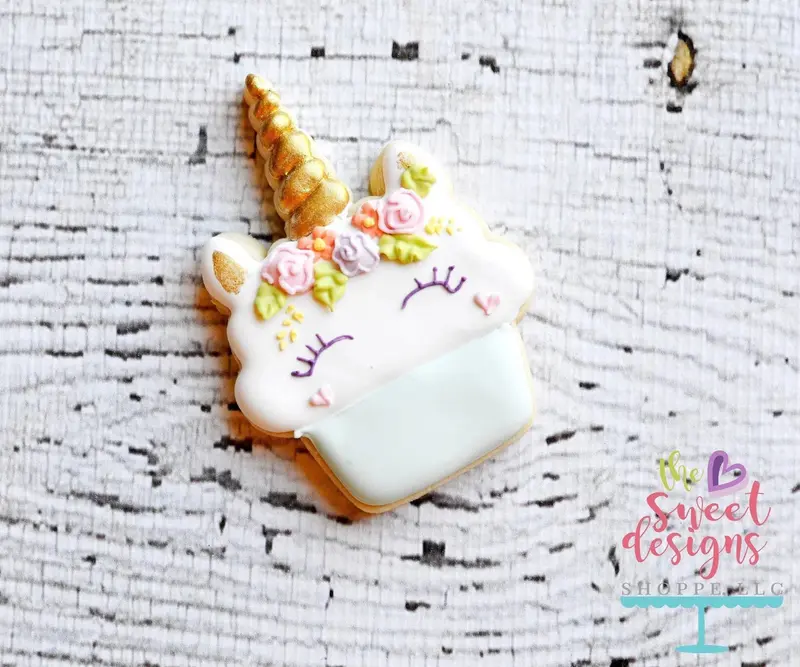 Unicorn Cupcake v2- Cookie Cutter