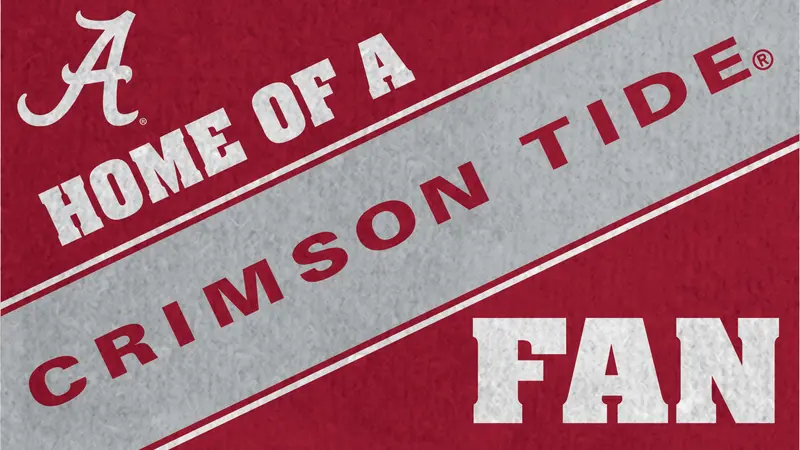 University of Alabama, PVC Mat COLOR, Home of a Fan