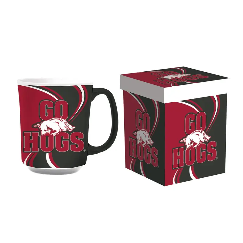 University of Arkansas, 14oz Ceramic with Matching Box,3rca911