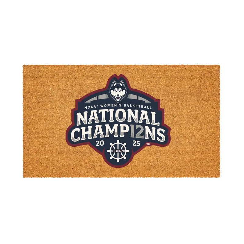 University of Connecticut, Womens NCAA Basketball Champions  Coir Mat, Full Color