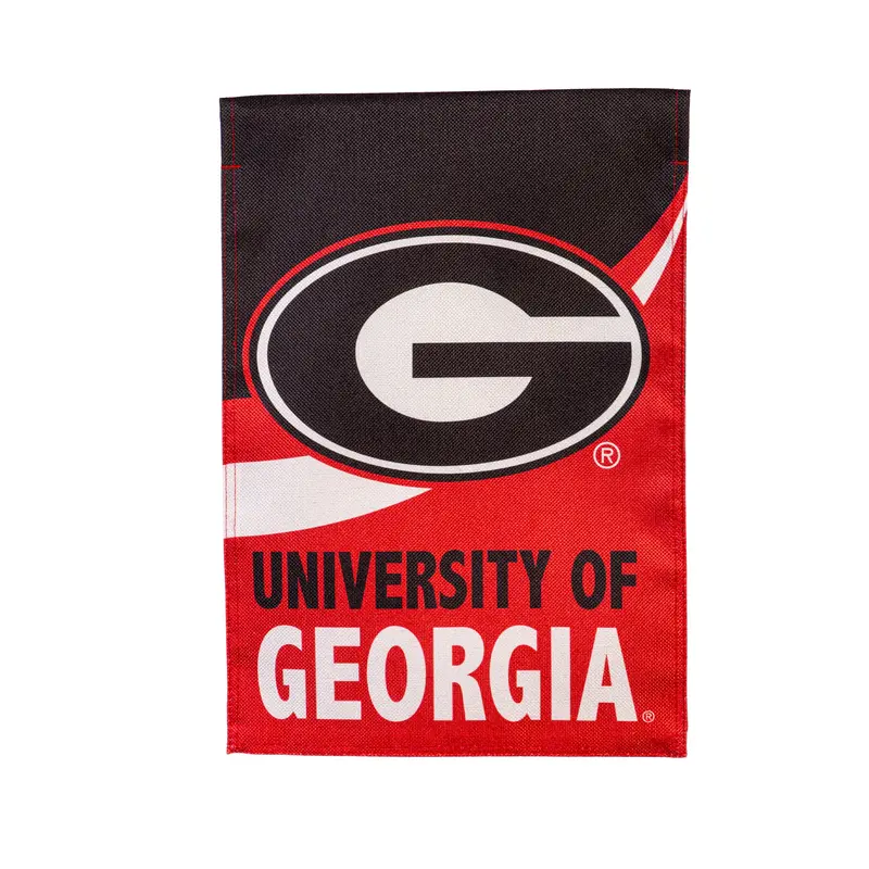 University of Georgia Burlap Flag GDN Size