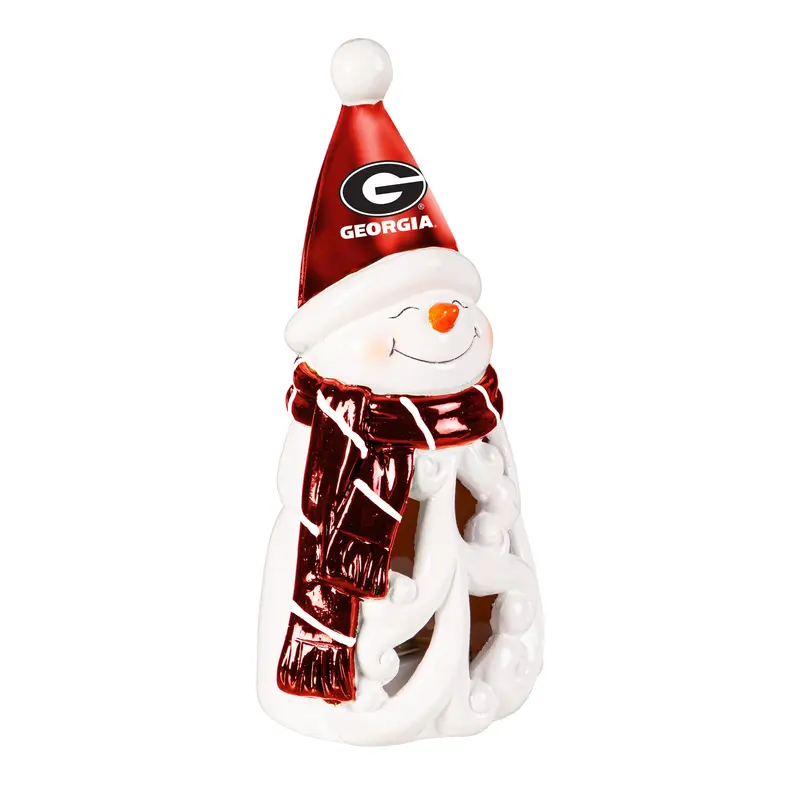 University of Georgia Snowman LED Statuary, 8"