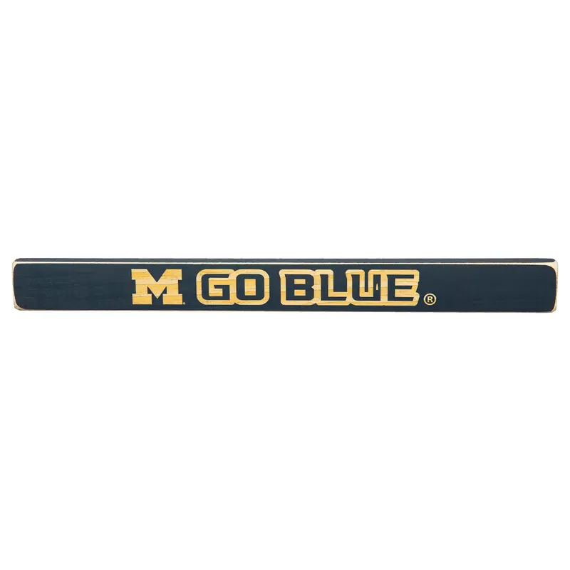 University Of Michigan Engraved Wood Sign, 1.5" x 18"