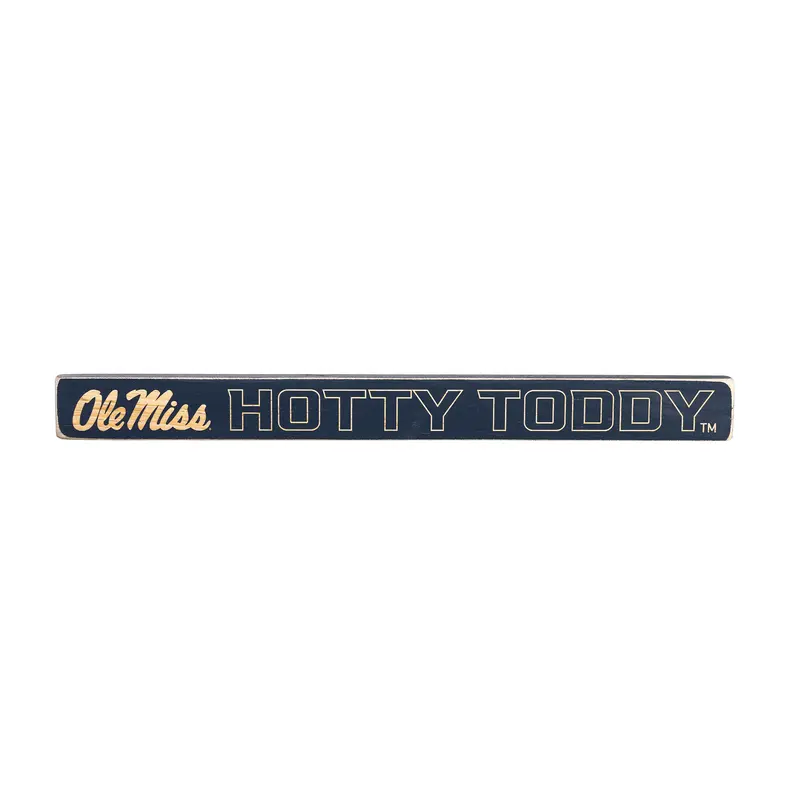 University of Mississippi Engraved Wood Sign, 1.5" x 18"