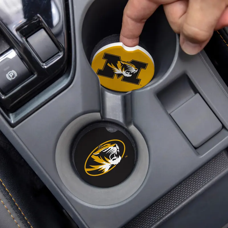 University of Missouri Car Coaster Set, 2pc
