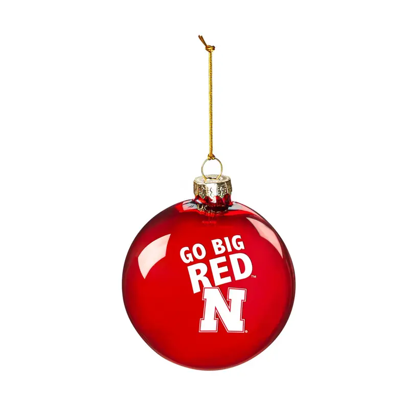 University of Nebraska Blown Glass Ornament