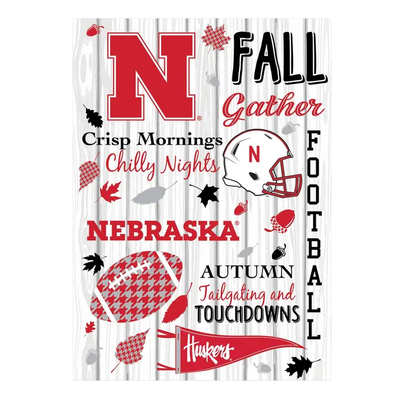 University of Nebraska, Moire Flag, House Size, Fall Seasonal