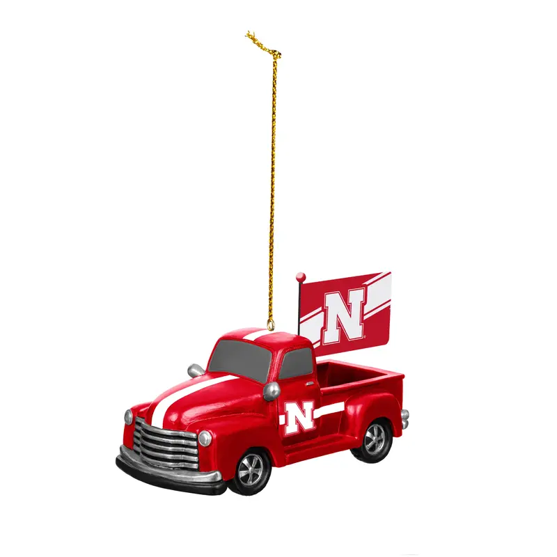 University of Nebraska Rally Truck Ornament