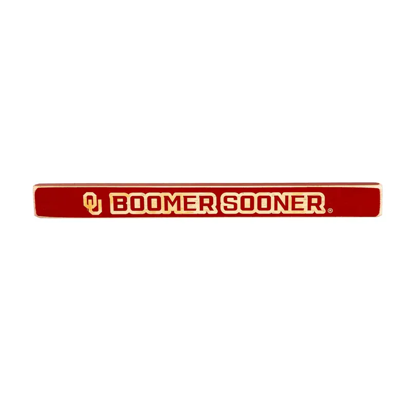 University of Oklahoma Engraved Wood Sign, 1.5" x 18"